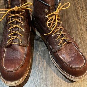 Red Wing Dark Brown Leather Boots size 13 Men's